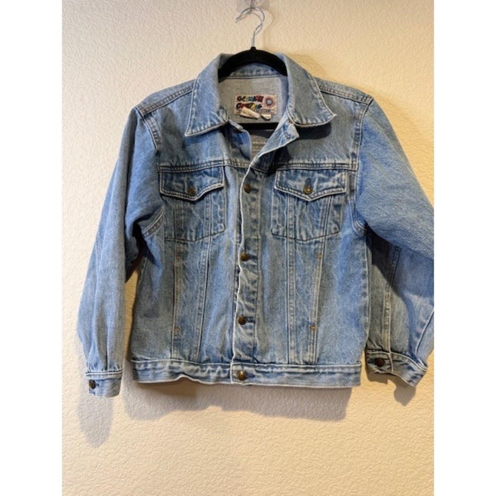 Climate Control Vintage Denim‎ Jacket Light Wash Blue Trucker M Kids or Adult S